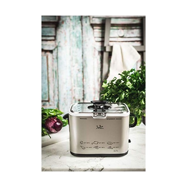 Jata - FR326E - Friteuse, 1000 watts, Couleurs Noir / Argent, 1.3L