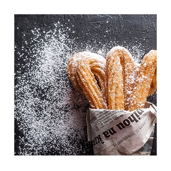 MENASTYL - Friteuse 26cm en acier émaillé noir et bord chrome - Fournie avec couvercle et panier, pour des frites maison déli