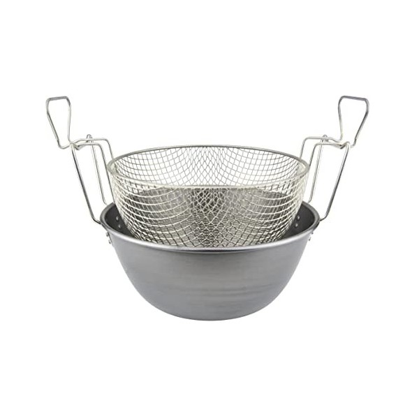 ILSA ILS360026 Friteuse avec paquet fer brossé, 26 cm