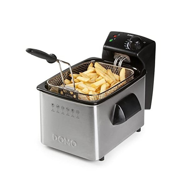 FRITEUSE DOMO DO464FR, Acier Inoxydable