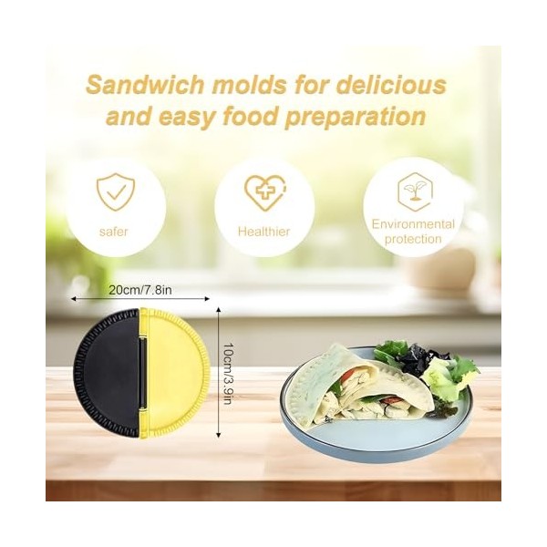 Yistoi Machine À Toasts À Sertir, Presse Tortilla, pour Tortillas, Pâtisseries, Wraps Et Sandwichs Sur Toast, Healthy Breakfa