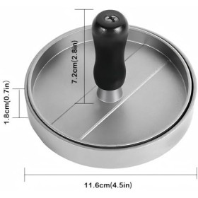 Lot de 100 moules à hamburger antiadhésifs avec feuilles de papier ciré pour viande, bœuf, fromage, légumes 11,9 cm 
