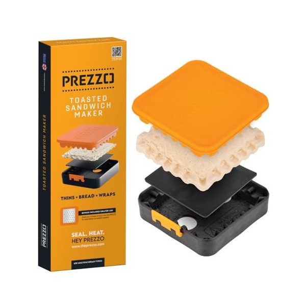 Preszzo® Pince à sertir à sandwich – Machine à toastie pour plusieurs types de pain, y compris le pain fin, le pain standard 