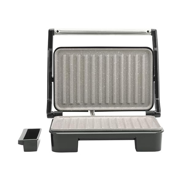 Salter Marblestone, Machine à Paninis Antiadhésive, Cuissom Sans Huile, Charnière Flottante pour Aliments Plus Grands, Contrô