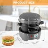 Appareils à Sandwiches, 600W Burger Maker avec revêtement antiadhésif, Grill Sandwich/Hamburger Avec Compte à Rebours Numériq