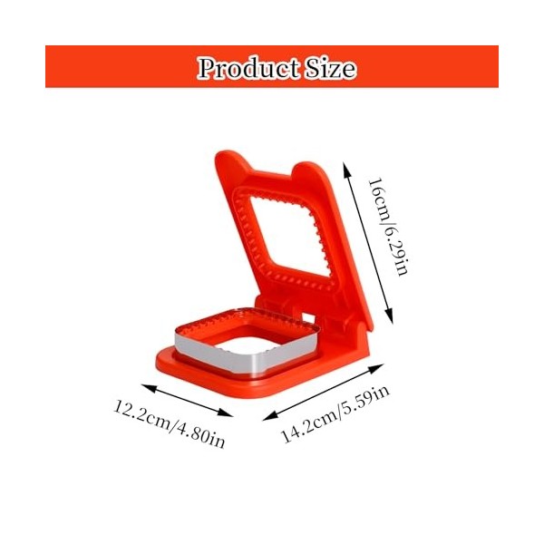 volumoon Moules à Sandwich, Moule à Pain de Sandwich Carrés et Scelleurs, Machine à Sandwichs de Poche Carrée Faite Maison, M