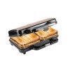 Bestron XL appareil croque monsieur, appareil à sandwich idéal pour les sandwichs américains XL , pour deux sandwichs en for