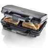 Bestron XL appareil croque monsieur, appareil à sandwich idéal pour les sandwichs américains XL , pour deux sandwichs en for