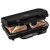 Bestron XL appareil croque monsieur, appareil à sandwich idéal pour les sandwichs américains XL , pour deux sandwichs en for