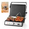 Aigostar Grill Panini, Grille-pain à Sandwich Avec Sonde Alimentaire, Plaques Antiadhésives Amovibles, Grill électrique, 2000