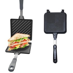 Moule à sable grillé, moule à toastie de camping anti-adhésif avec poignées résistantes à la chaleur, conductivité thermique 