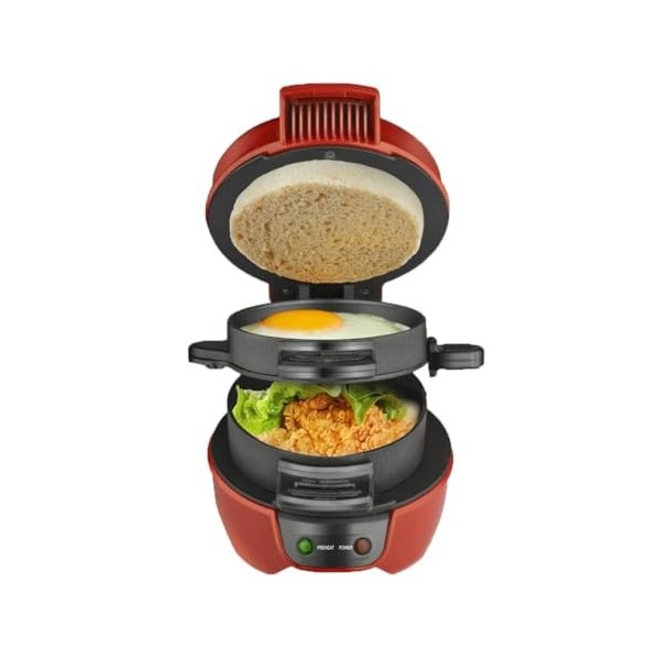 Folceretsc Presse à hamburger, anti-adhésive, multifonctionnelle, pour hamburger, omelette, steak, déjeuner, sandwich, machin