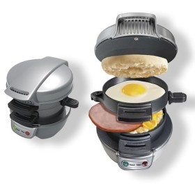 Appareils à Sandwiches, Grill Sandwich/Hamburger, Avec Compte à Rebours Numérique, Lave-vaisselle, Parfait Pour Les Hamburger