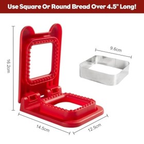 MEETOZ Coupe-sandwich et scellant, machine à sandwichs carrés, dérouleur pour le déjeuner des enfants, machine à sandwichs sa