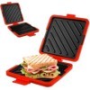 Machine à sandwich en silicone pour micro-ondes - Sans fil - Antiadhésive - Technologie Heatwave - Pour la cuisson de délicie