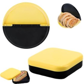 Gfamous 2 Pièces Moule à Sandwich Double Face, Moule à Sandwich DIY, Scellant Tortilla,Plastique de qualité alimentaire, réut
