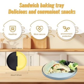 Moule à Sandwich, 1Pcs Appareils à Sandwich, Machine à Sandwich Double Face Fabrication de Burritos, Tortillas de Maïs, Pâtis