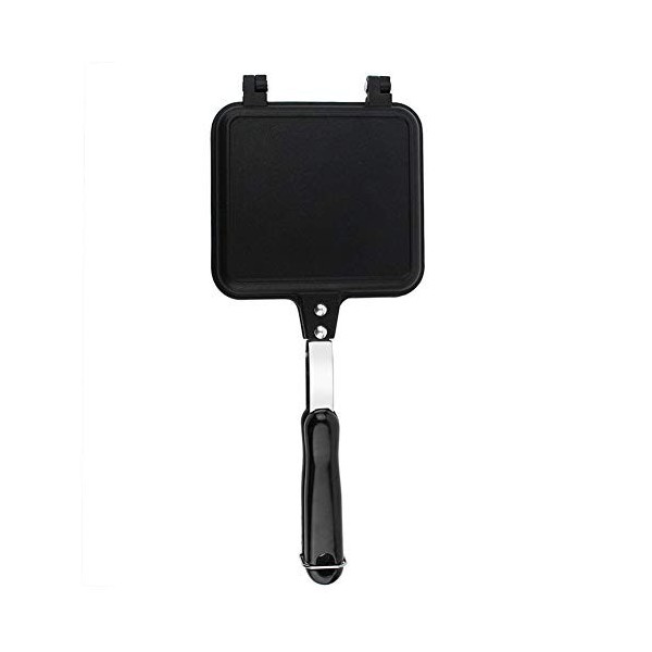 Holigie Machine à Sandwich au Feu de Camp en Fer à Tarte Double Face Antiadhésive Machine à Tarte de Montagne en Fonte pour l