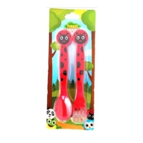 ALMACENESADAN, 5090 Lot de 2 couverts réutilisables, idéal pour le quotidien comme pour célébrer vos fêtes, sans BPA, couvert