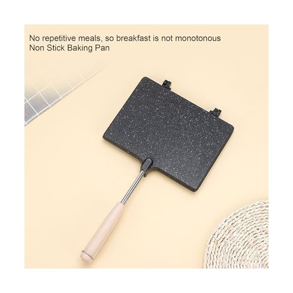 Presse à Panini, Grille-pain Antiadhésif Double Face à Gaz, Grille-pain de Camping en Aluminium, Grille-pain à Main pour la C