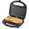 YASHE Grill Panini, 750W Appareil Panini avec Plaques Anti-adhésif, Appareil Croque Monsieur, Température Automatique, Indica