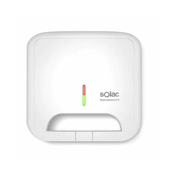 Solac - Appareil à Croque-Monsieur Buon Sandwich II | 2 Sandwiches | 750W | Plaques Carrées Antiadhésives | Facile à Nettoyer