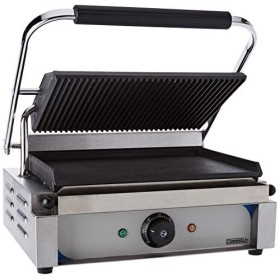 Casselin CGPRL - Grill panini plaques rainurée - lisse