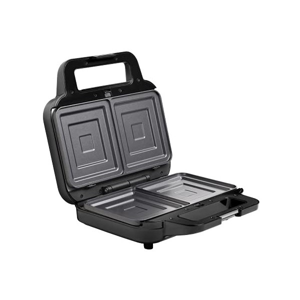 CONCEPT Hausgeräte SV3070 Appareil à croque-monsieur avec plaques interchangeables 4 en 1 900 W Noir