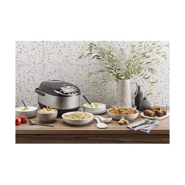 Russell Hobbs Autocuiseur [Mutifonction: 1 seul appareil pour tout cuire] CookAtHome 900W, 11 Programmes, Cuiseur de riz, Pa