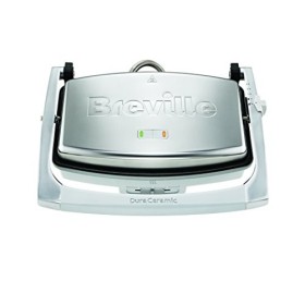 Breville-VST071X-01-Appareil à Sandwichs avec revêtement DuraCeramic 1000 W, Argent
