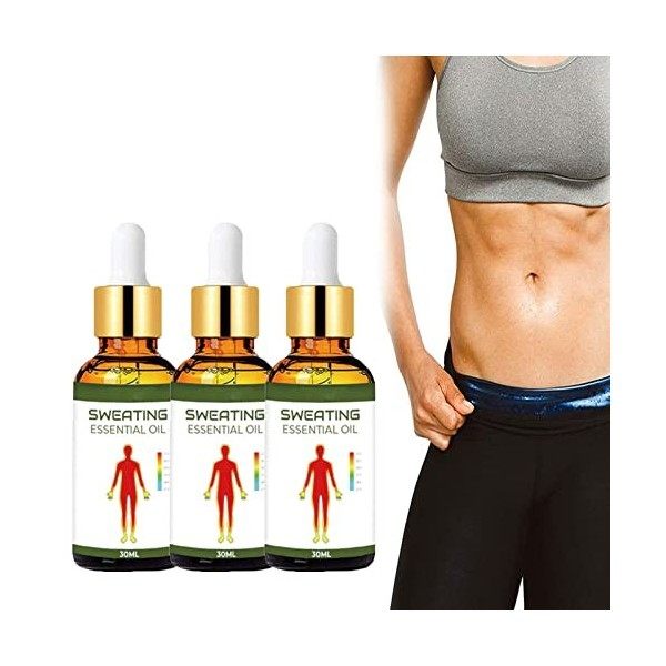 Sweating Essential Oil, Sweating Oil For Weight Loss All Body, Sweat Oil For Belly Fat Burner, Hot Oil For Cellulite Tighteni