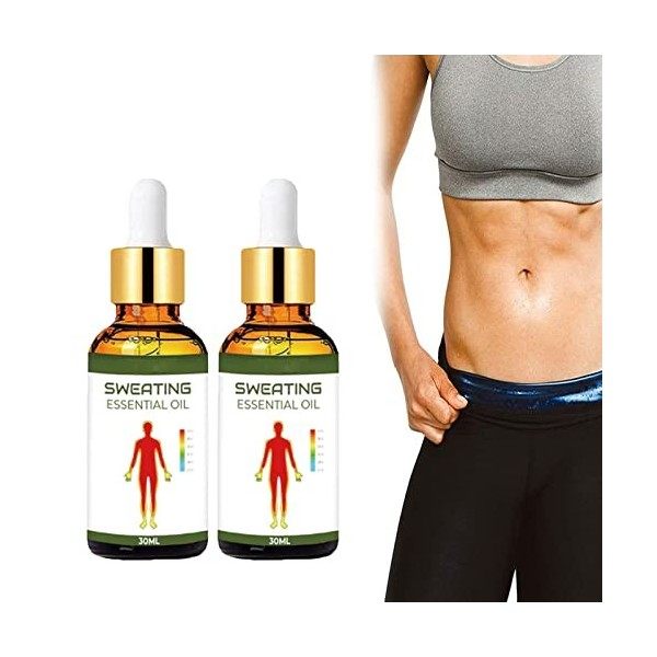 Sweating Essential Oil, Sweating Oil For Weight Loss All Body, Sweat Oil For Belly Fat Burner, Hot Oil For Cellulite Tighteni