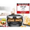 ROMMELSBACHER Appareil à croque-monsieur ST 1000 – Plaques de cuisson extra profondes, pour 2 sandwichs American XL, revêteme