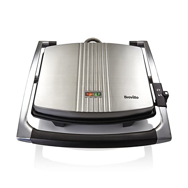 Breville Sandwich/Panini Press & Toastie Maker | 4-Slice | Stainless Steel [VST026X]