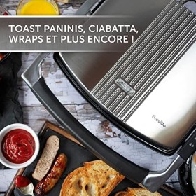 Breville Sandwich/Panini Press & Toastie Maker | 4-Slice | Stainless Steel [VST026X]