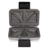 Cloer 6259 Appareil à croque-monsieur pour 2 sandwichs divisés en diagonale, American Toasts, Remplissage XXL, 900W, finition