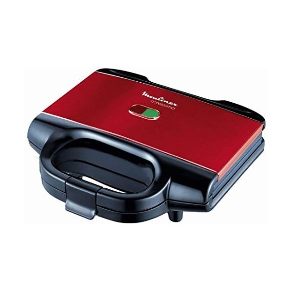 Moulinex Croque gaufre, 650 W, Rangement à la verticale, Sécurité renforcée, Accessimo SM180811