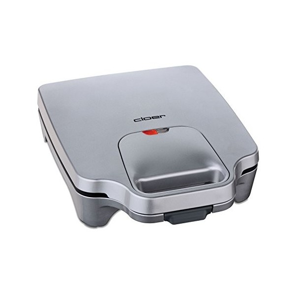 Cloer 6269 Appareil à croque-monsieur XXL pour 4 sandwichs divisés en diagonale, American Toast, Remplissage XXL, Information