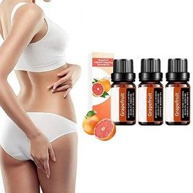 3PCS Huile Cellulite Pamplemousse, Huile Cellulite Pamplemousse, Huile Essentielle Pamplemousse Aromathérapie Bio Cellulite, 