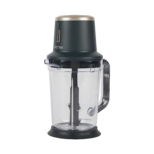 Petra PT5393BGRYVDE Kabelloser Kannenmixer & Deckel – Smoothie Maker, wiederaufladbarer 10,8V-Akku, 2 Geschwindigkeiten, BPA-