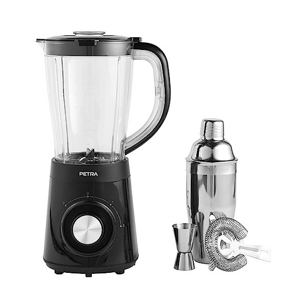 Petra PT5393BGRYVDE Kabelloser Kannenmixer & Deckel – Smoothie Maker, wiederaufladbarer 10,8V-Akku, 2 Geschwindigkeiten, BPA-...