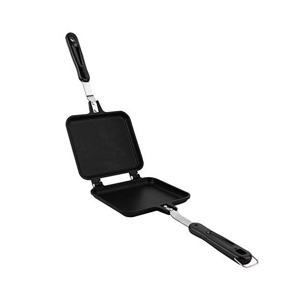 KENANLAN Appareil à croque-monsieur, anti-adhésif, pour le camping, le sandwich, le petit-déjeuner, le camping et lextérieur