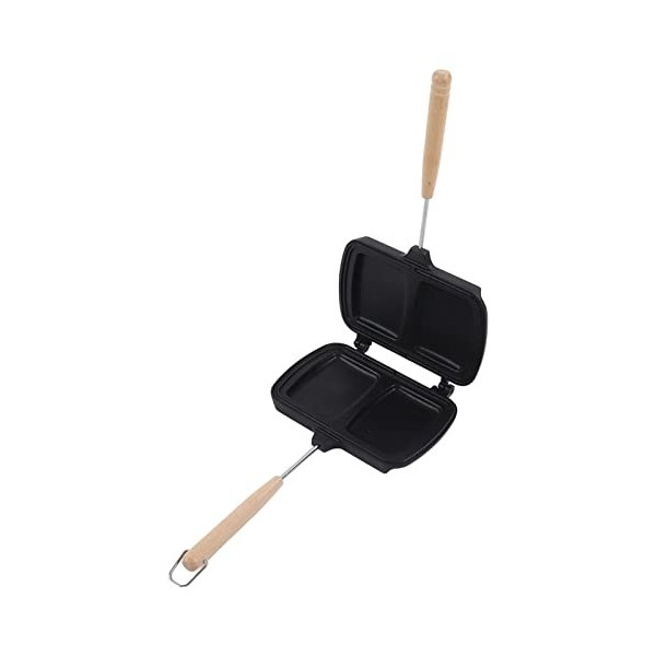 Machine à Panini à Frire Double Face, Procédé en Alliage DAluminium, Chauffé Uniformément, Faire Rapidement de Délicieux Rou