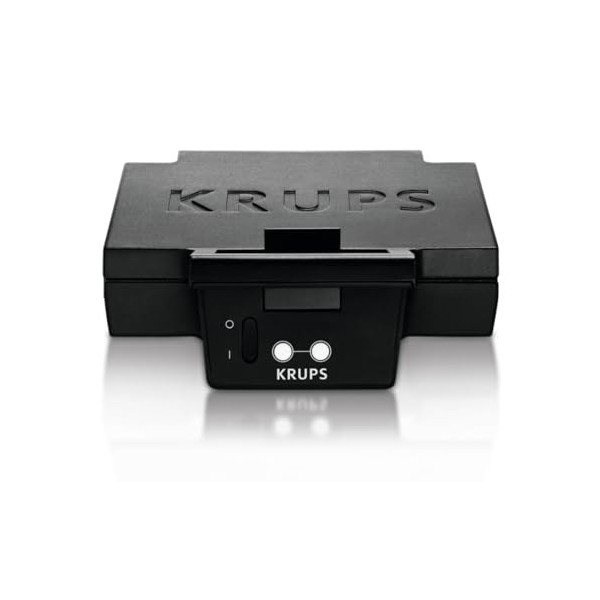 Krups FDK 451 Appareil à croque-monsieur 850 W, plaques 25 x 12 cm Noir 