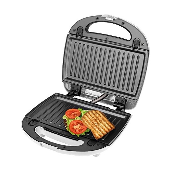 ECG 399 3in1 White Appareil à croque-monsieur, Acier inoxydable et plastique, Blanc