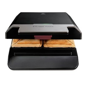 Russell Hobbs Appareil Croque Monsieur [Plaques profondes] CookAtHome Idéal pour Sandwich épais, Pâtisseries & Omelettes, 2 