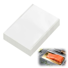 Lot de 100 sacs alimentaires sous vide - 10 x 15 cm - Petits sacs de rangement sous vide pour congélateur, repas, collations,