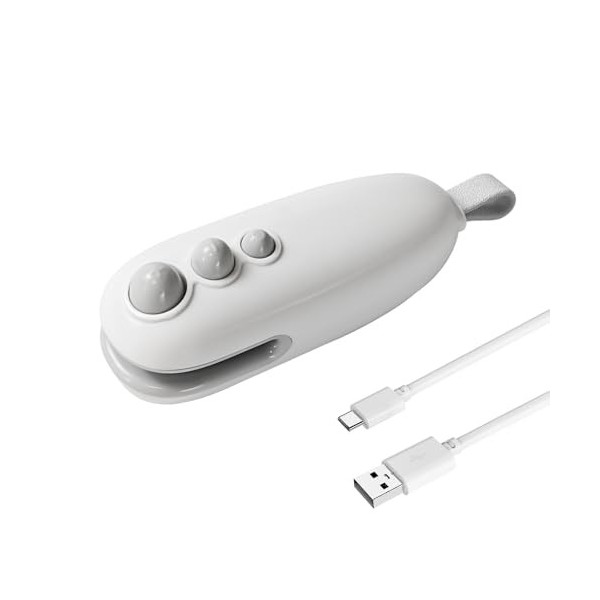 Mini scelleuse de sacs, thermoscellante avec coupeur, scellant de sac rechargeable, machine à sceller à chaud avec magnétique