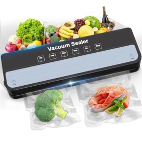 Raycial Machine Sous Vide Alimentaire 5 En 1, Machine Sous Vide Pour Aliments Secs Et Humides, Vide Avec Sacs Sous Vide, Scel