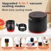 Kit de scellage sous vide électrique Mason Jar 4 en 1 pour bocaux Mason à ouverture large et régulière, scellant sous vide à 